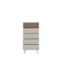 Hanah Home Milano 5 Cómoda de Visón con 5 Cajones